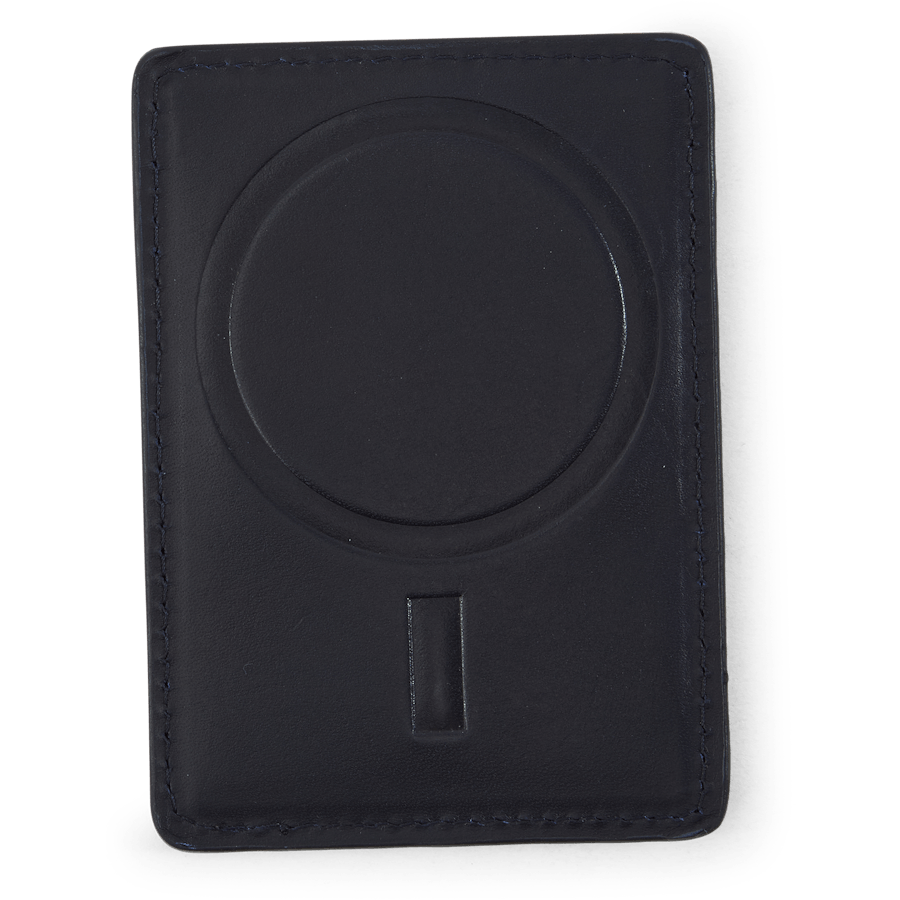 Étui à cartes magnétique en cuir Big Pony bleu marine/multicolore