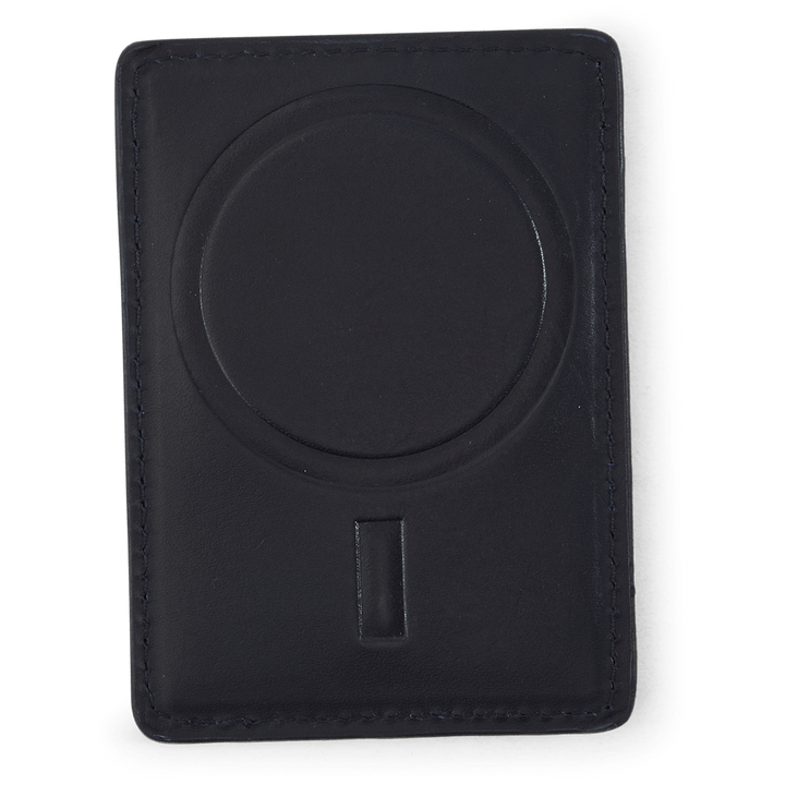 Étui à cartes magnétique en cuir Big Pony bleu marine/multicolore