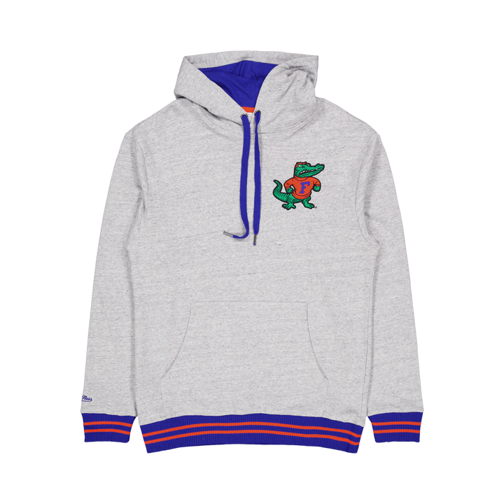 Sweat à capuche classique en tissu éponge gris chiné