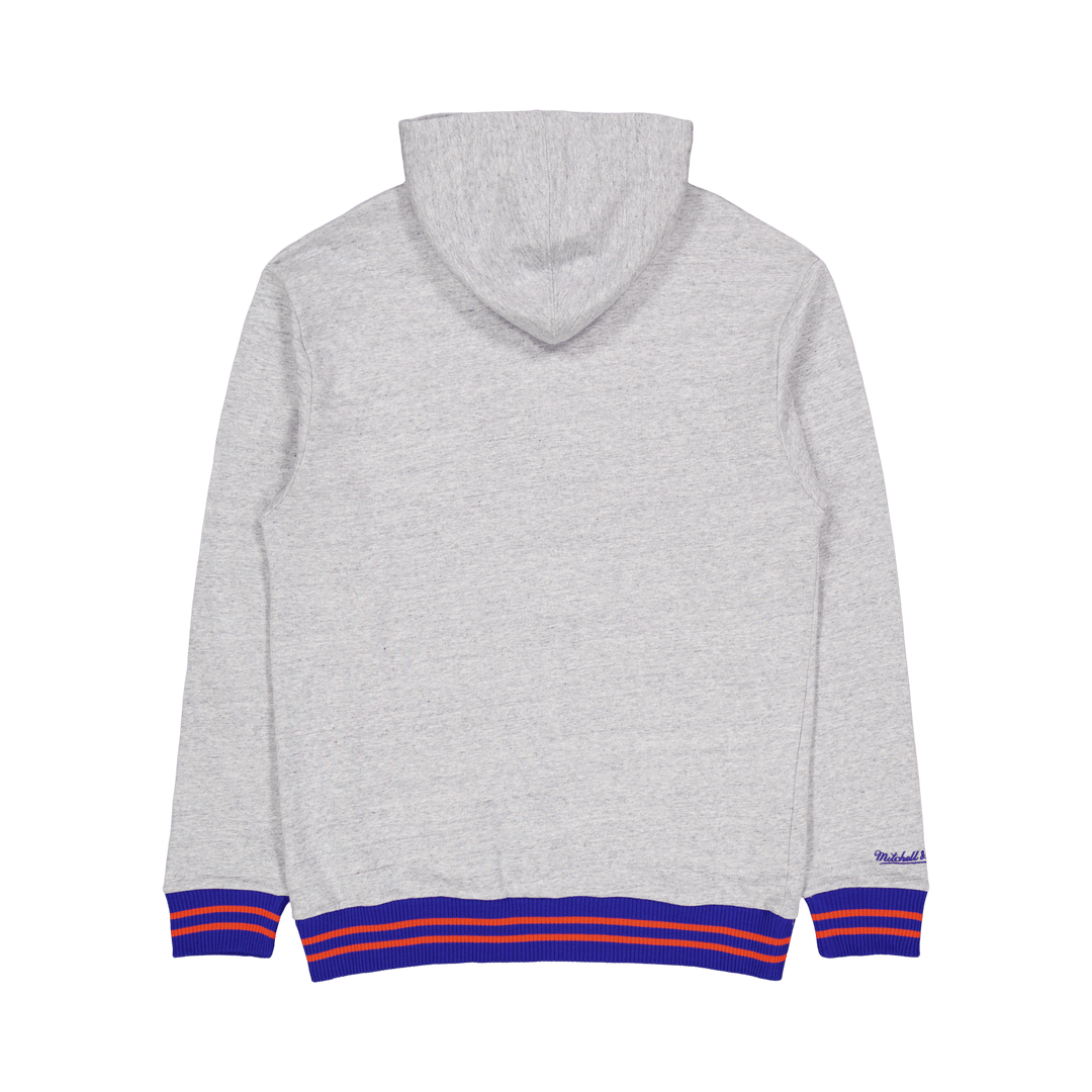 Sweat à capuche classique en tissu éponge gris chiné