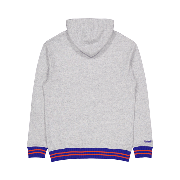 Sweat à capuche classique en tissu éponge gris chiné