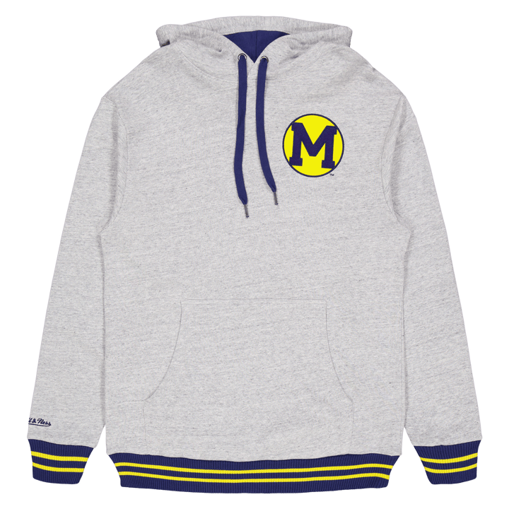 Sweat à capuche classique en tissu éponge gris chiné