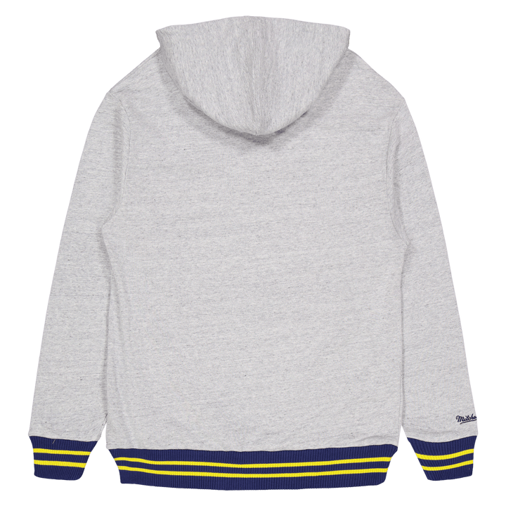 Sweat à capuche classique en tissu éponge gris chiné