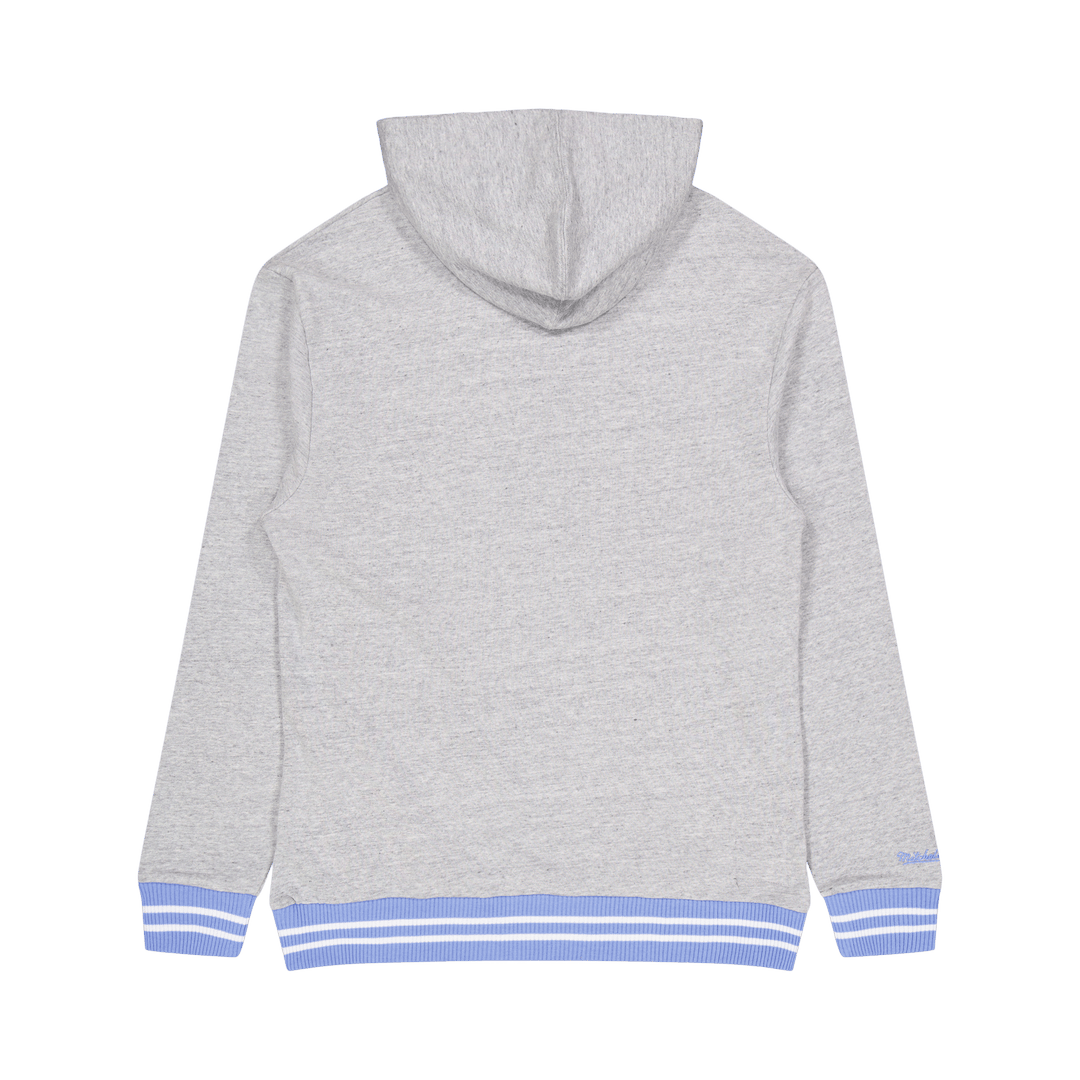 Sweat à capuche classique en tissu éponge gris chiné