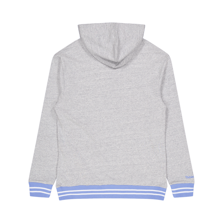 Sweat à capuche classique en tissu éponge gris chiné