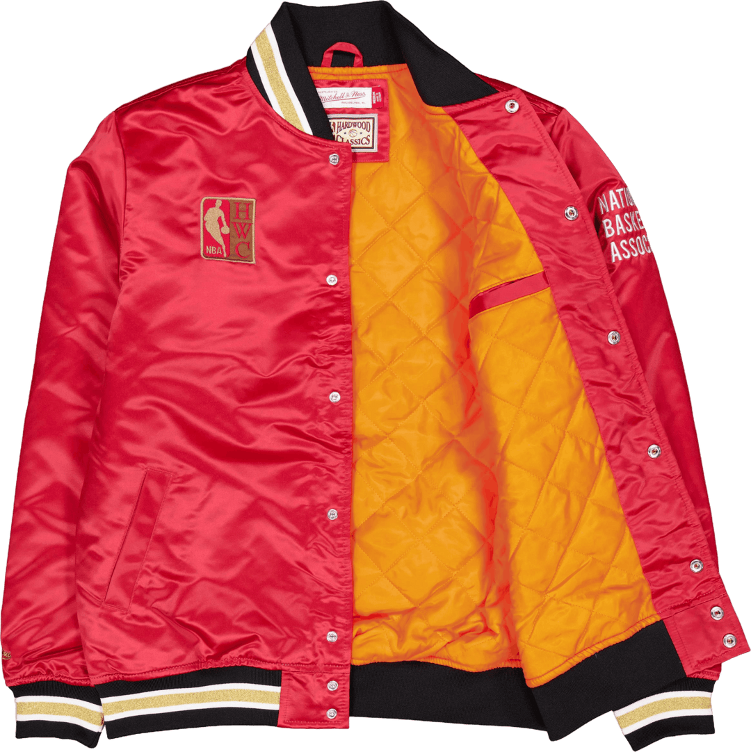 Veste en satin épais écarlate