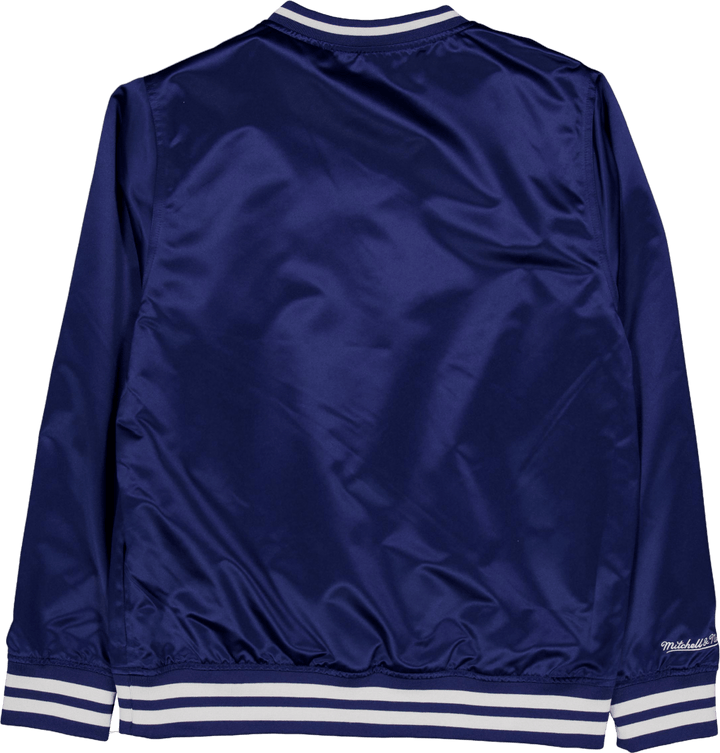 Sideline Pullover Satin Jacket Navy