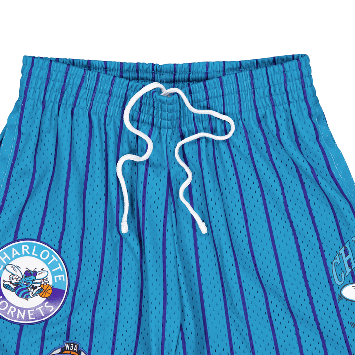 M&n City Collection Pantaloncini a rete Hornets Blue/hornets Purple