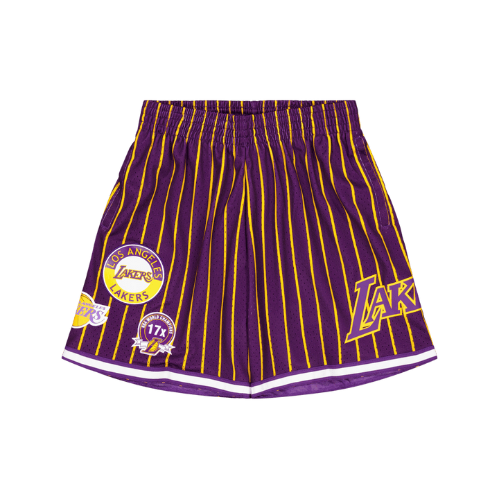 M&n City Collection Mesh Short fioletowy/złoty