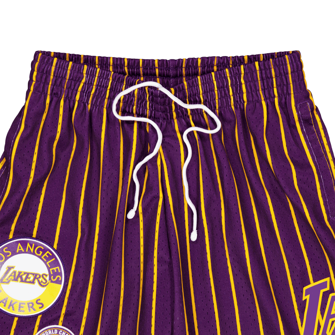 M&n City Collection Mesh Short fioletowy/złoty