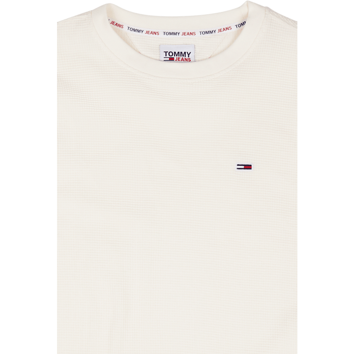 Tjm Classic Waffle Ls Tee White