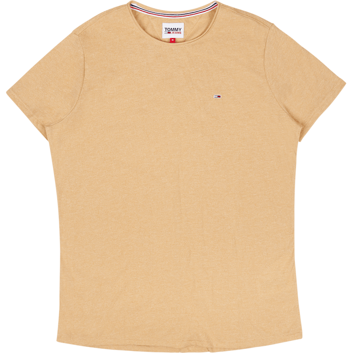 Tjm Slim Jaspe C - Maglietta con collo a C Beige