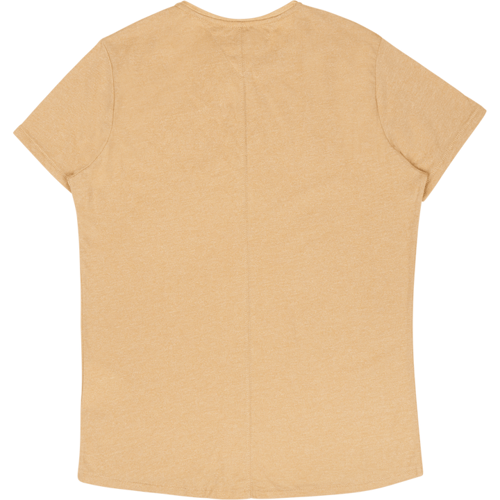 Tjm Slim Jaspe C - Maglietta con collo a C Beige