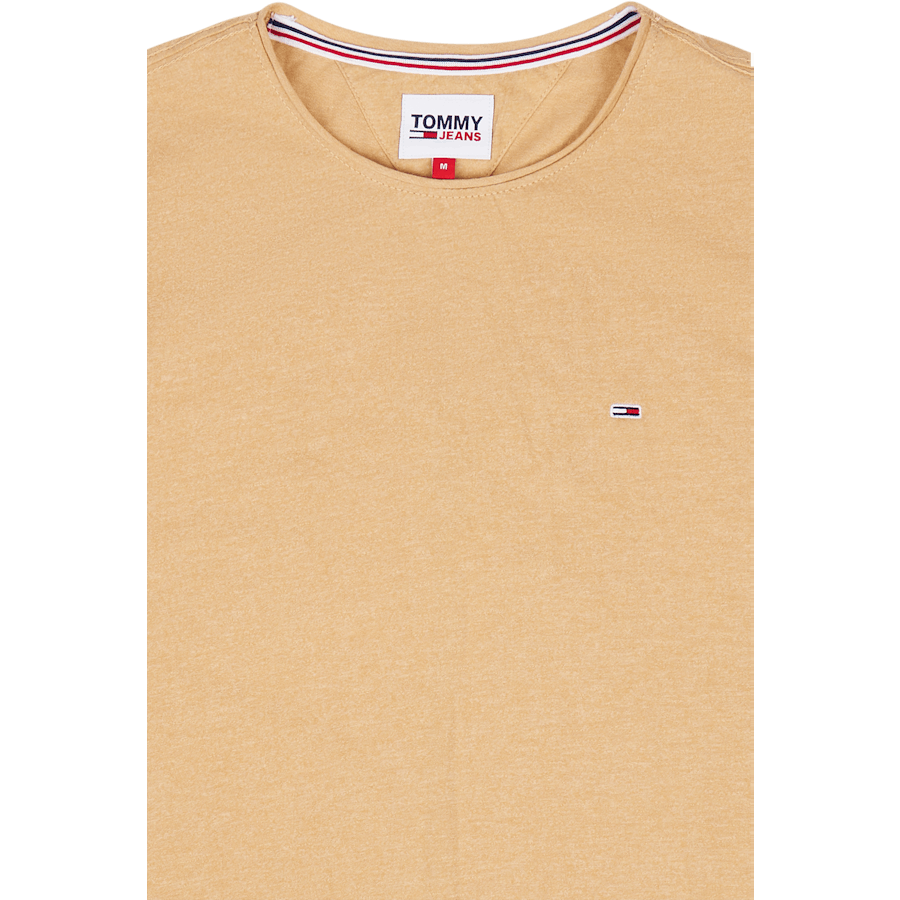 Tjm Slim Jaspe C - Maglietta con collo a C Beige