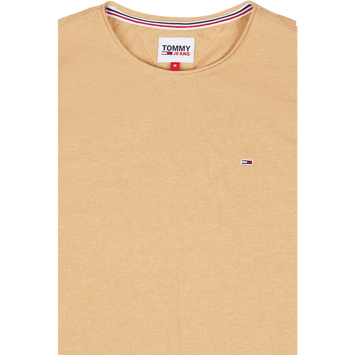 Tjm Slim Jaspe C - Maglietta con collo a C Beige
