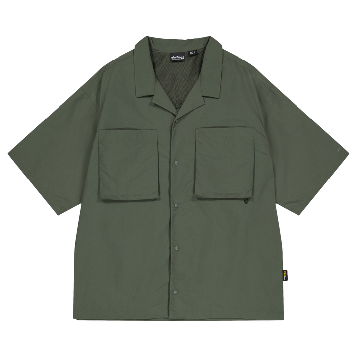 Halbe Ärmel Camp Shirts Olive