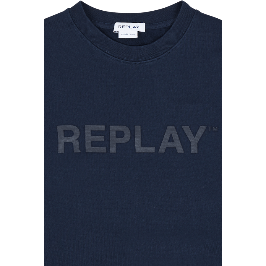 Felpa girocollo con logo Replay 085
