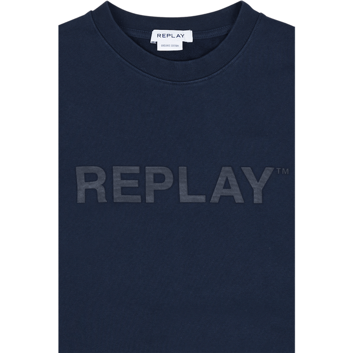 Felpa girocollo con logo Replay 085