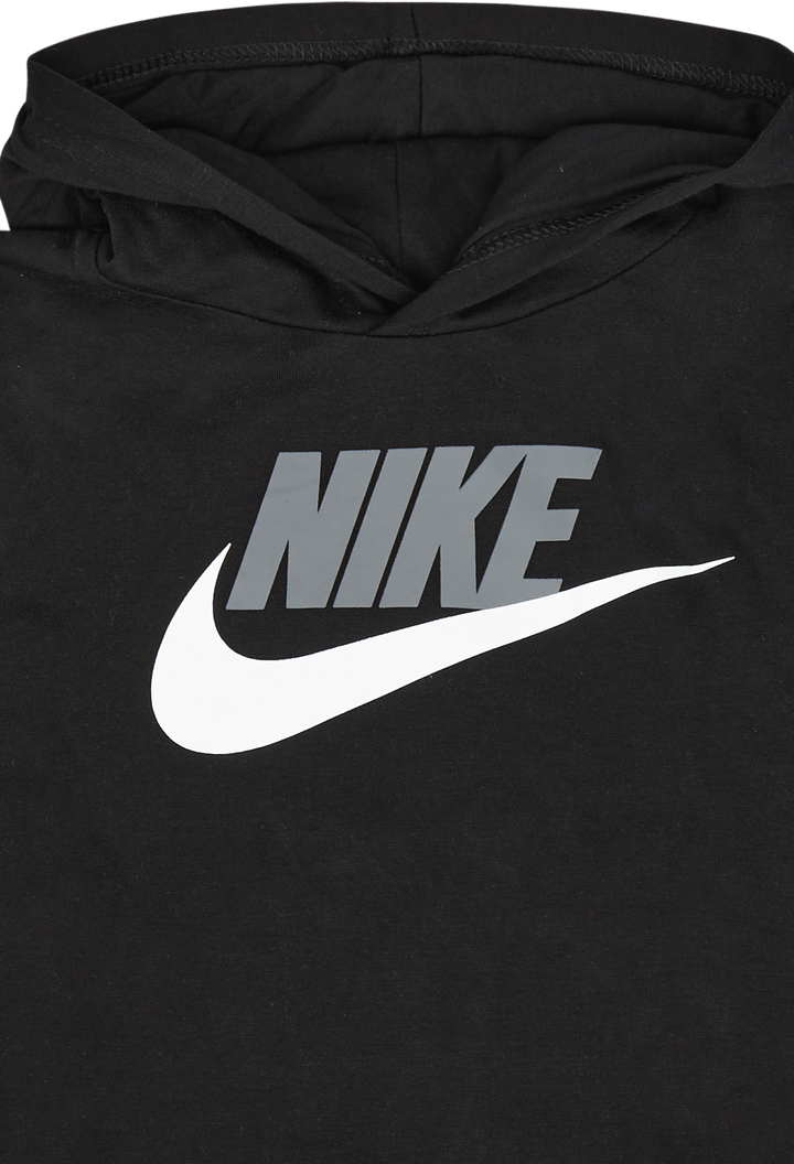 B Nsw Futura Hooded Ls Tee Noir
