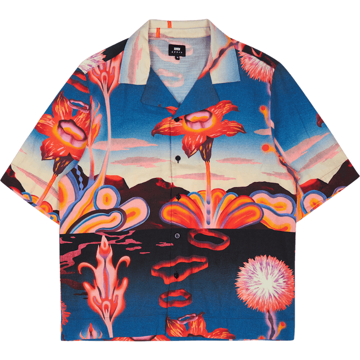 Hana No Shita Shirt Ss Multicolor Garment Washed