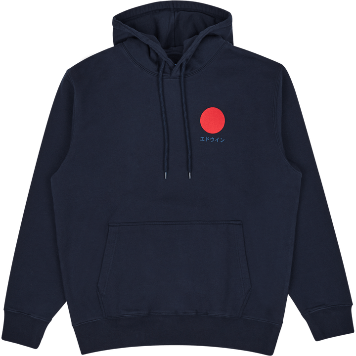 Japanese Sun Hoodie Sweat Navy Blazer Garment Washed