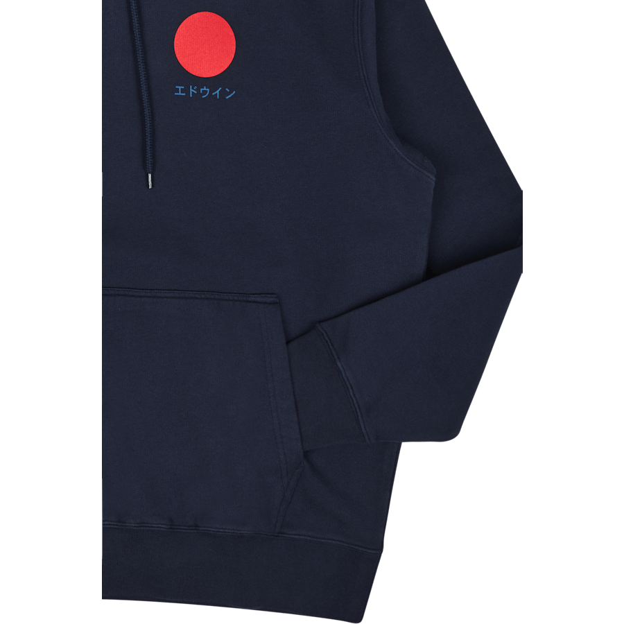 Japanese Sun Hoodie Sweat Navy Blazer Garment Washed