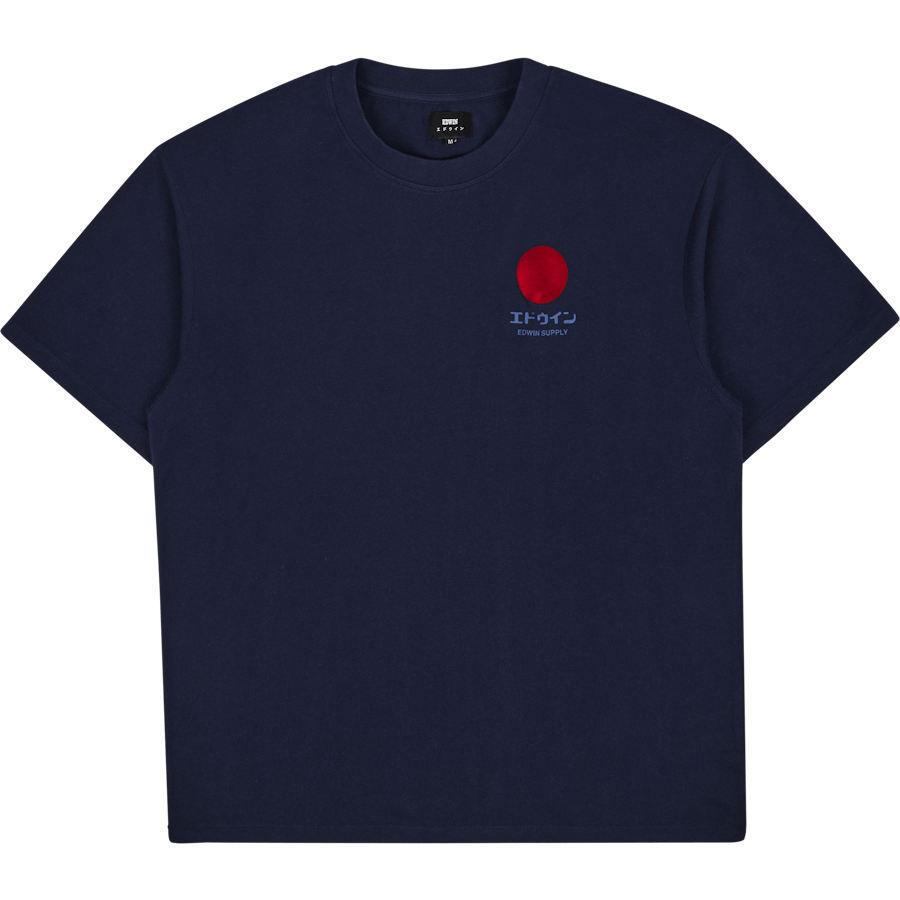 Japanese Sun Supply Ts Maritime Blue Garment Washed