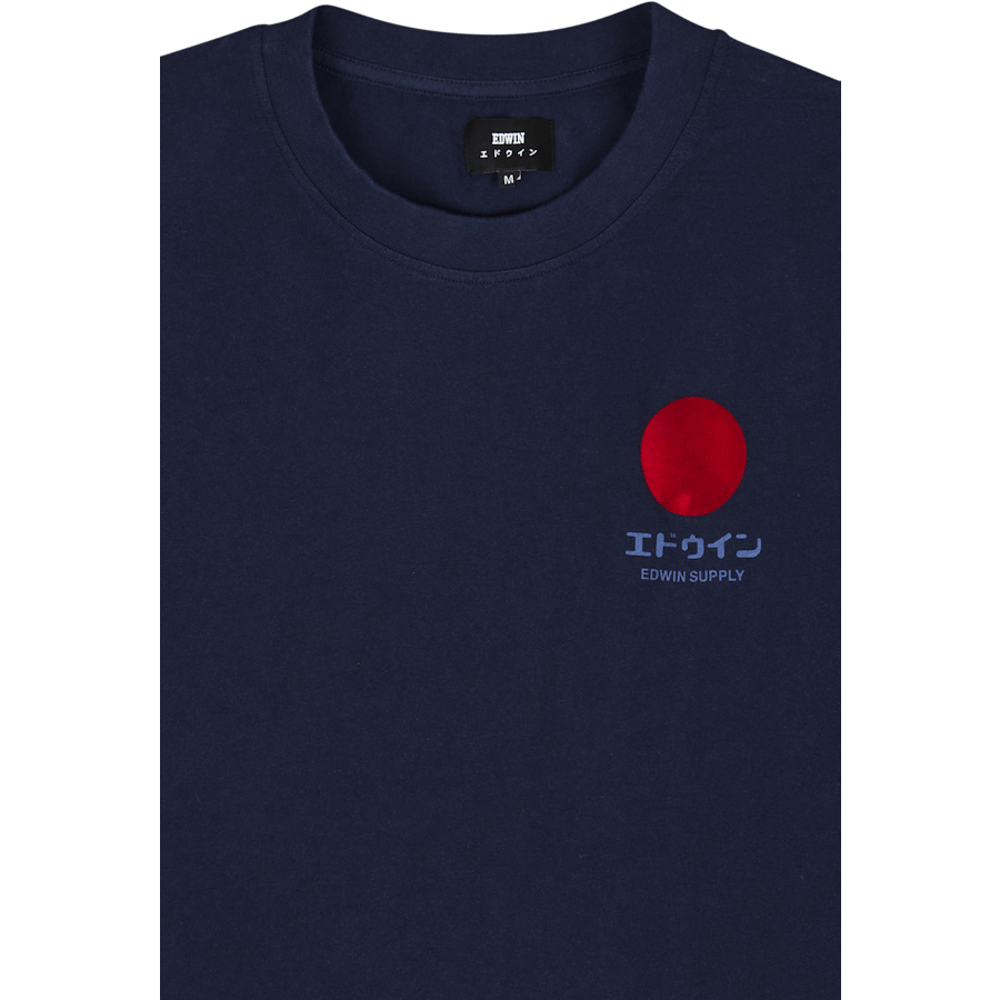 Japanese Sun Supply Ts Maritime Blue Garment Washed