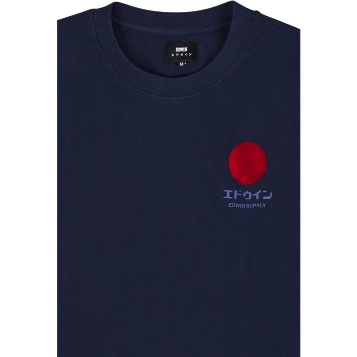 Japanese Sun Supply Ts Maritime Blue Garment Washed