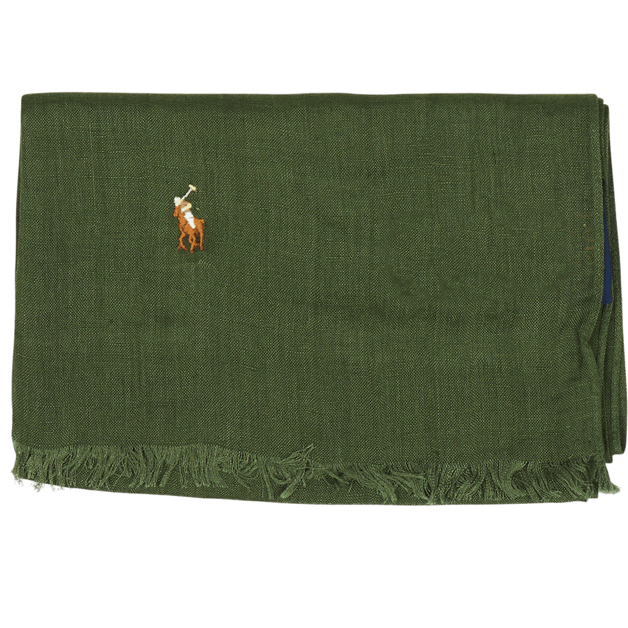Polo Ralph Lauren Linen Scarf Washed Forest