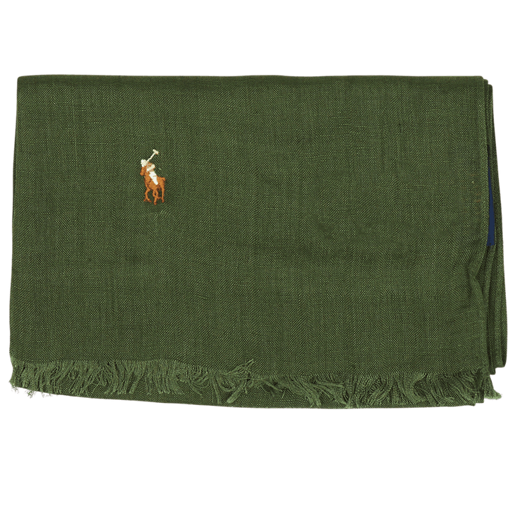 Polo Ralph Lauren Linen Scarf Washed Forest