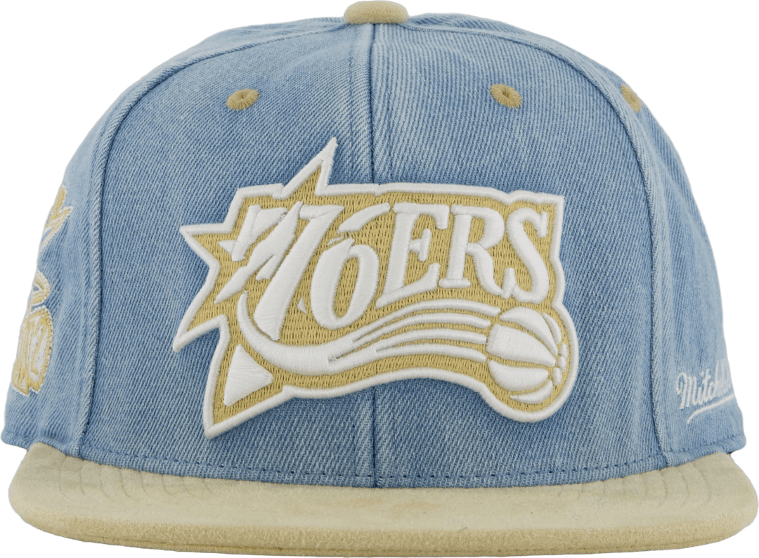76ers Blue Jean Baby Fitted HWC