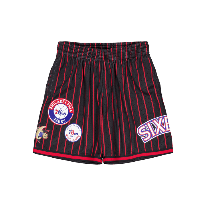 M&n City Collection Mesh Short černá/červená