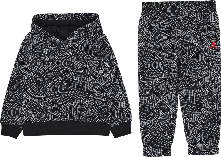 Jdg Flight Aop Pullover Set Schwarz
