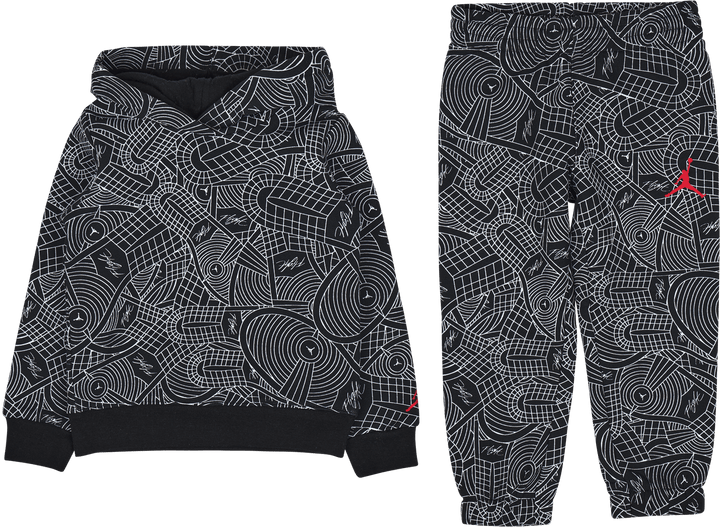 Jdg Flight Aop Pullover Set Schwarz