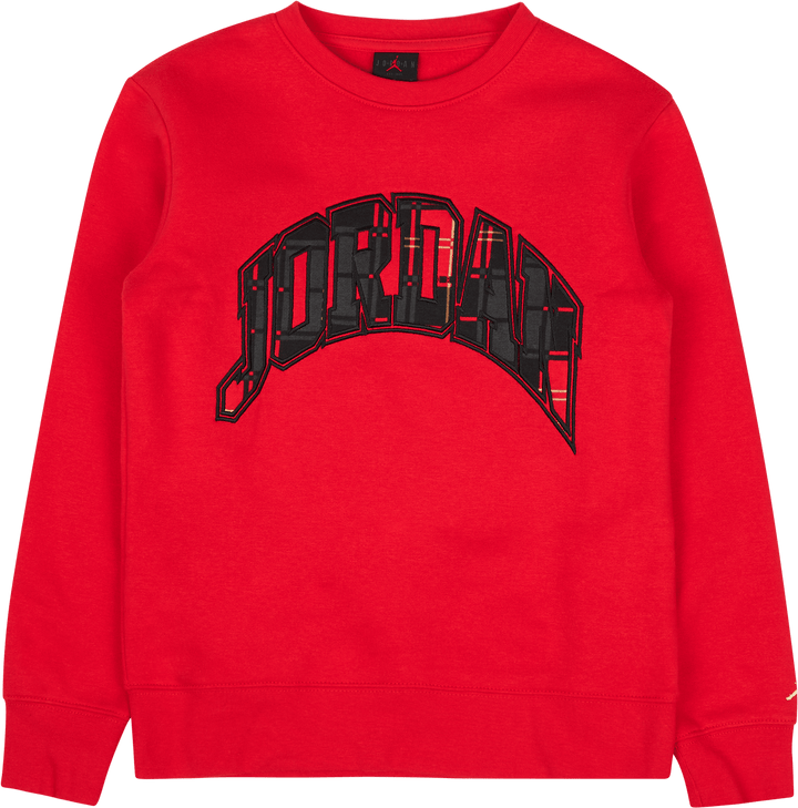 Jdb Essentials Plaid Crew Fire Red