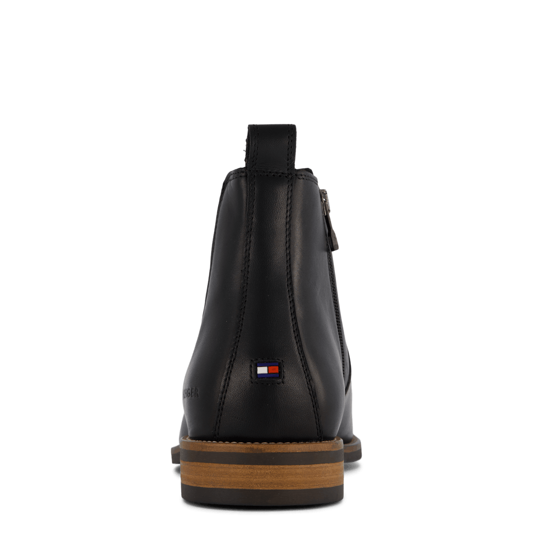 Essential Hilfiger Lth Chelsea Schwarz