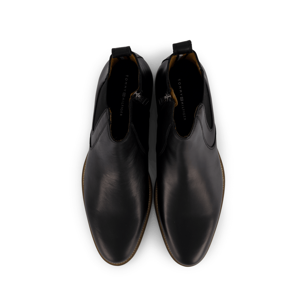 Essential Hilfiger Lth Chelsea Schwarz