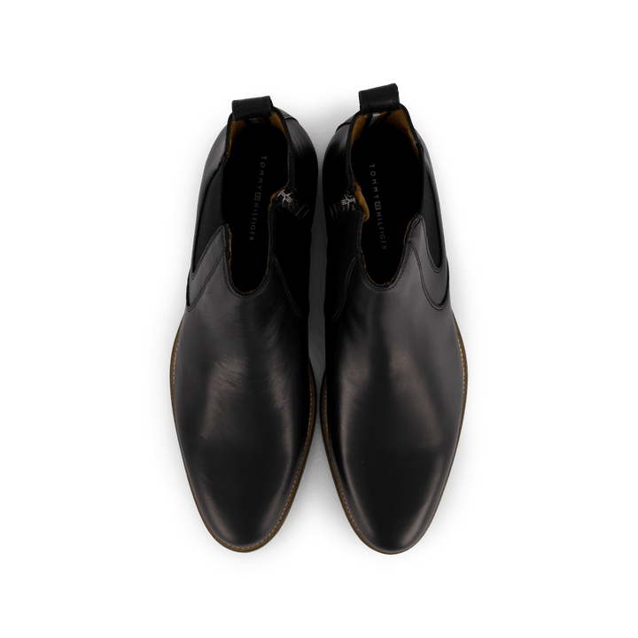 Essential Hilfiger Lth Chelsea Schwarz