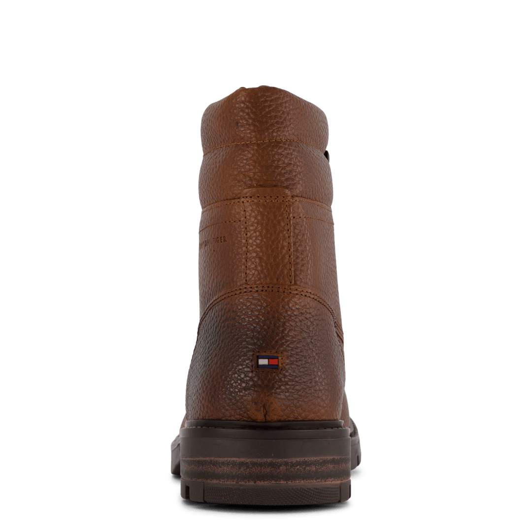Bottes Hilfiger Lth rembourrées et chaudes, cognac