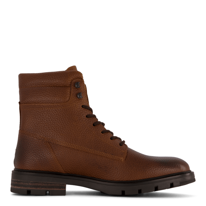 Bottes Hilfiger Lth rembourrées et chaudes, cognac