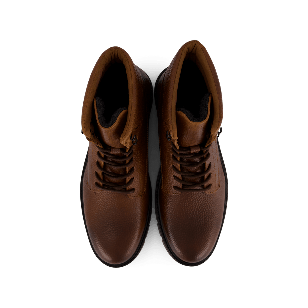 Bottes Hilfiger Lth rembourrées et chaudes, cognac