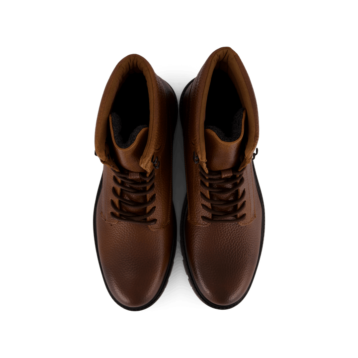 Bottes Hilfiger Lth rembourrées et chaudes, cognac