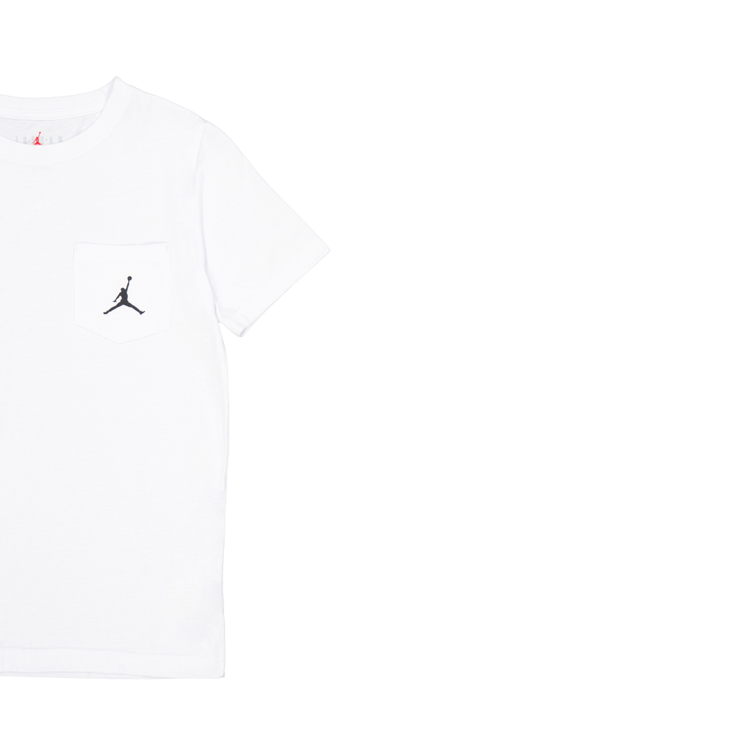Jumpman Core Ss Pocket Tee Blanc