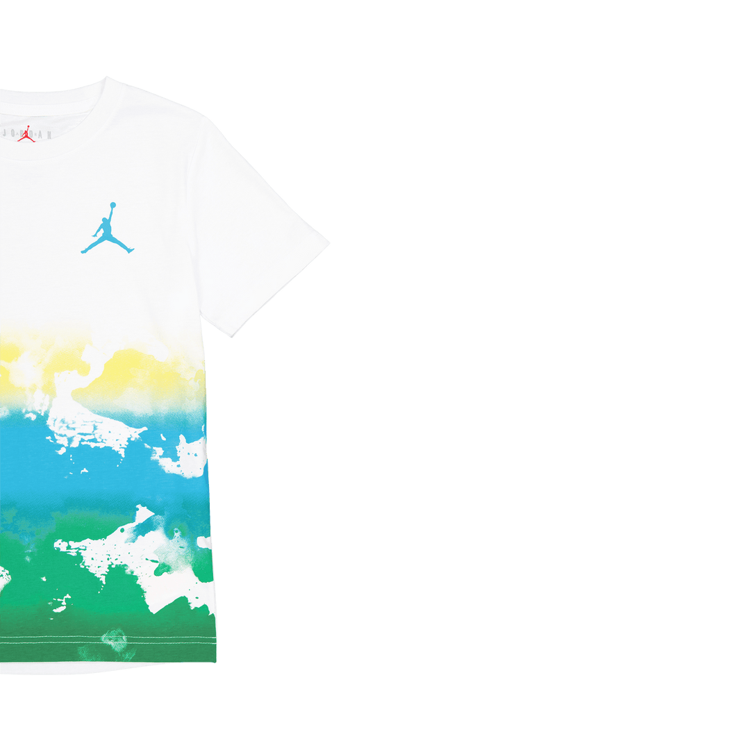 Watercolor Fade Up Ss Tee Blanc