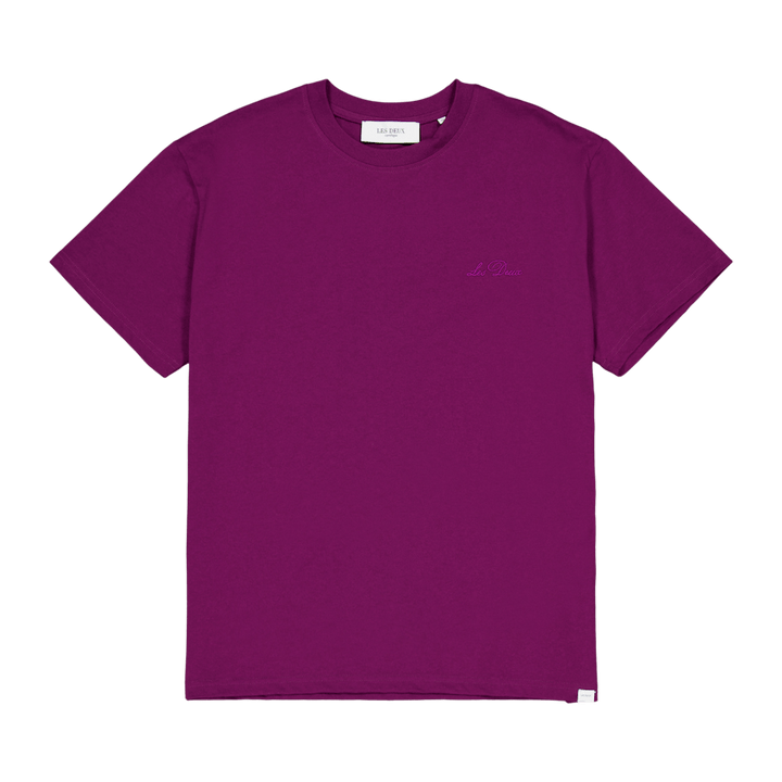 Les Deux Crew T-shirt Mørk Lilla