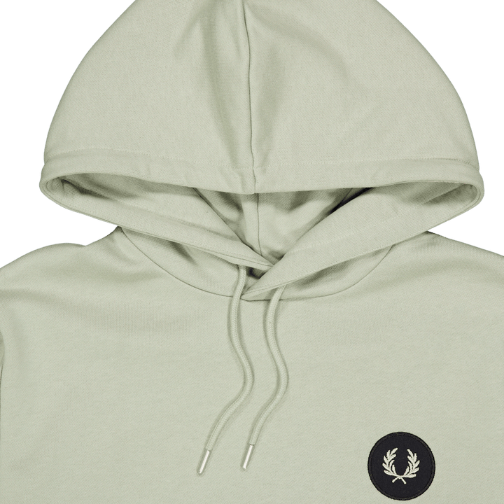 Fred Perry Badge Hooded Sweatshirt M37 Seagrass