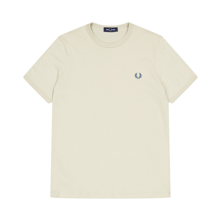 Fred Perry Ringer T-shirt Q26 Light Oyster
