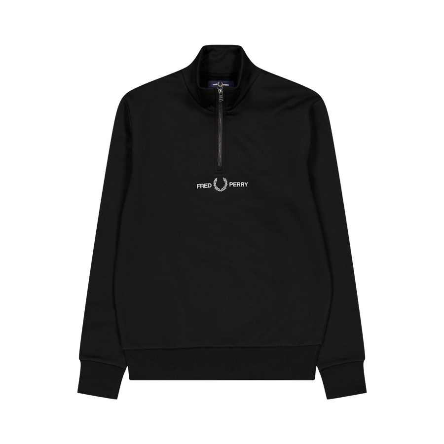 Fred Perry Embroid Half Zip Sweat 102