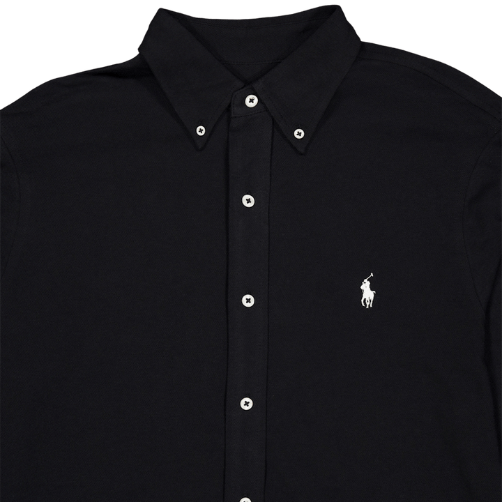 Siatkowa koszulka polo Featherweight czarna